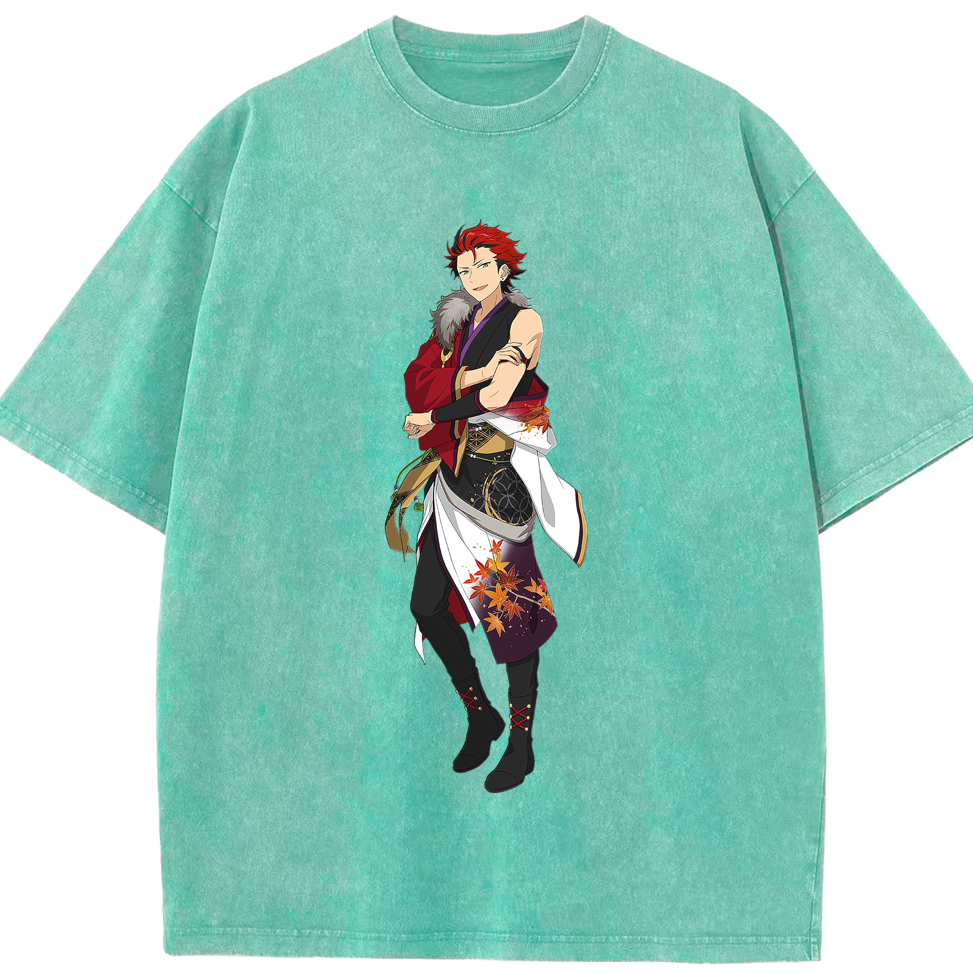 （画像用） あんさんぶるスターズ! Ensemble Stars 綿100% ヴィンテージ風 半袖Tシャツ（フロントプリント）